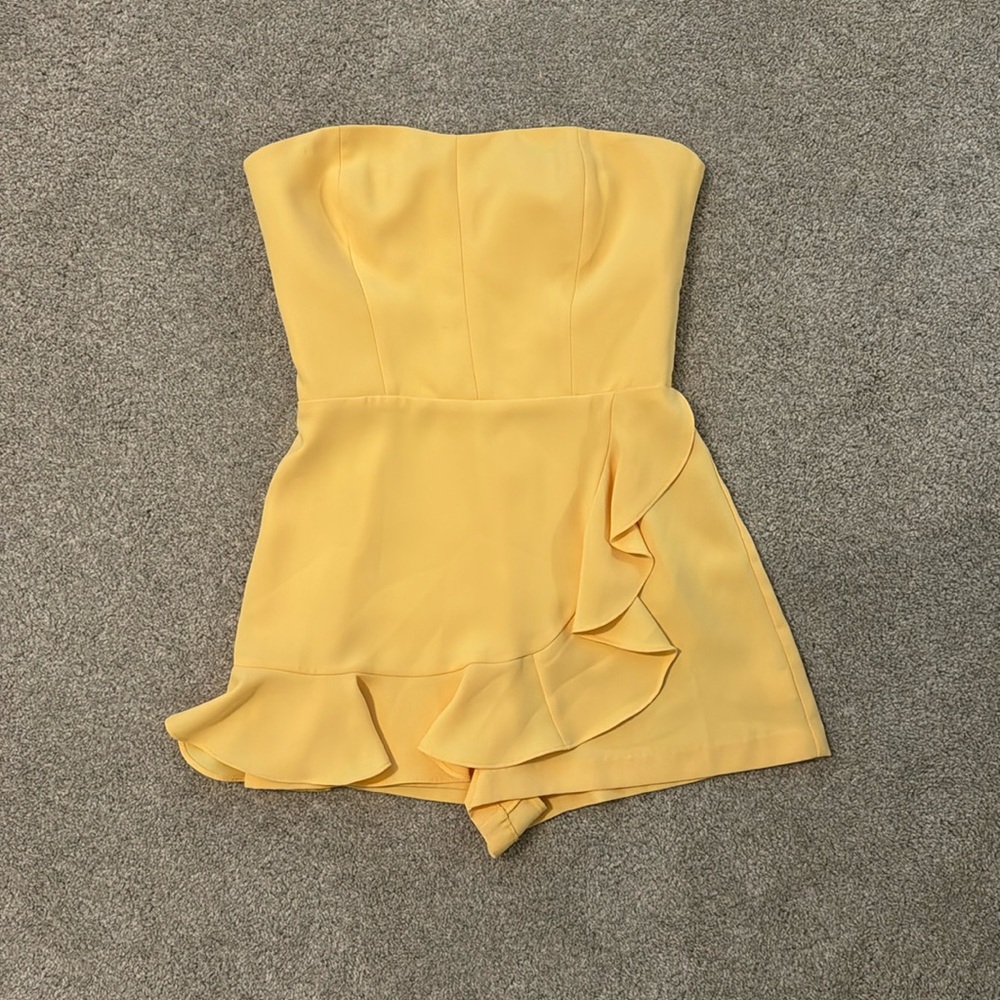 Amanda Uprichard yellow romper